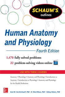 Book cover: Schaum's Outline of Human Anatomy and Physiology, by Kent Van de Graaff (preview)