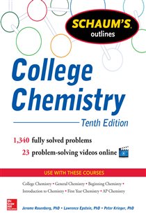 Book cover: Schaum's Outline of College Chemistry, by Jerome Rosenberg (preview)