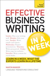 Book cover: Effective Business Writing in a Week: Teach Yourself, by Martin Manser (preview)