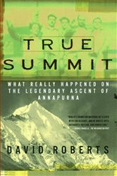Book cover: True Summit, by David Roberts (preview)