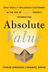 Book cover: Absolute Value, by Itamar Simonson (preview)