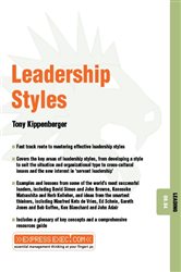 Book cover: Leadership Styles, by Tony Kippenberger (preview)