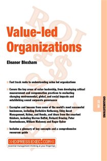 Book cover: Value-Led Organizations, by Eleanor Bloxham (preview)
