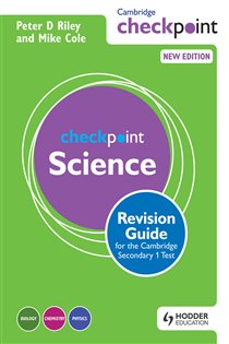 Book cover: Cambridge Checkpoint Science Revision Guide for the Cambridge Secondary 1 Test, by Peter Riley (preview)