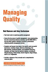 Book cover: Managing Quality, by Amy Zuckerman (preview)