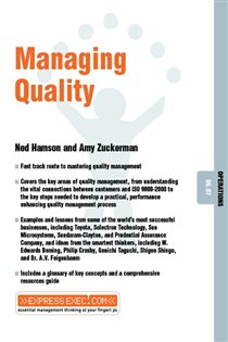 Book cover: Managing Quality, by Amy Zuckerman (preview)