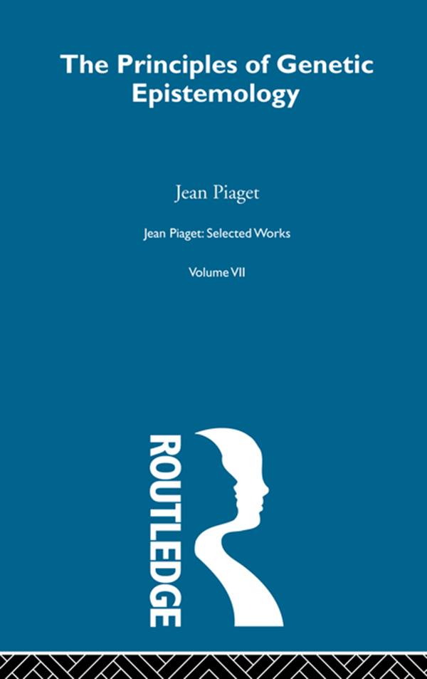 Principles of Genetic Epistemology by Jean Piaget ebook