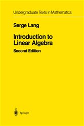 Book cover: Introduction to Linear Algebra, by Serge Lang (preview)