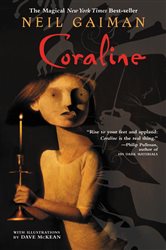 Book cover: Coraline, by Neil Gaiman (preview)