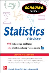 Book cover: Schaum's Outline of Statistics, 5th Edition, by Murray R. Spiegel (preview)