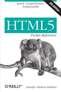Book cover: HTML5 Pocket Reference, by Jennifer Niederst Robbins (preview)