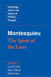 Book cover: Montesquieu: The Spirit of the Laws, by Charles de Montesquieu (preview)