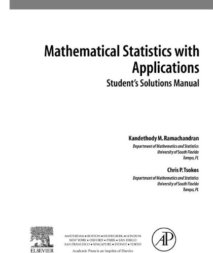 Student Solutions Manual, Mathematical Statistics With Applications