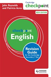 Book cover: Cambridge Checkpoint English Revision Guide for the Cambridge Secondary 1 Test, by John Reynolds (preview)