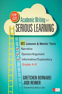 Book cover: Fun-Size Academic Writing for Serious Learning, by Gretchen Bernabei (preview)