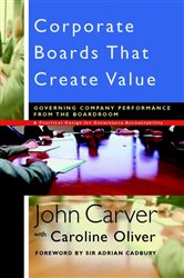 Book cover: Corporate Boards That Create Value, by John Carver (preview)