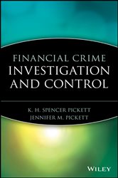 Book cover: Financial Crime Investigation and Control, by K. H. Spencer Pickett (preview)