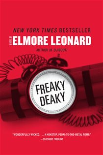 Book cover: Freaky Deaky, by Elmore Leonard (preview)