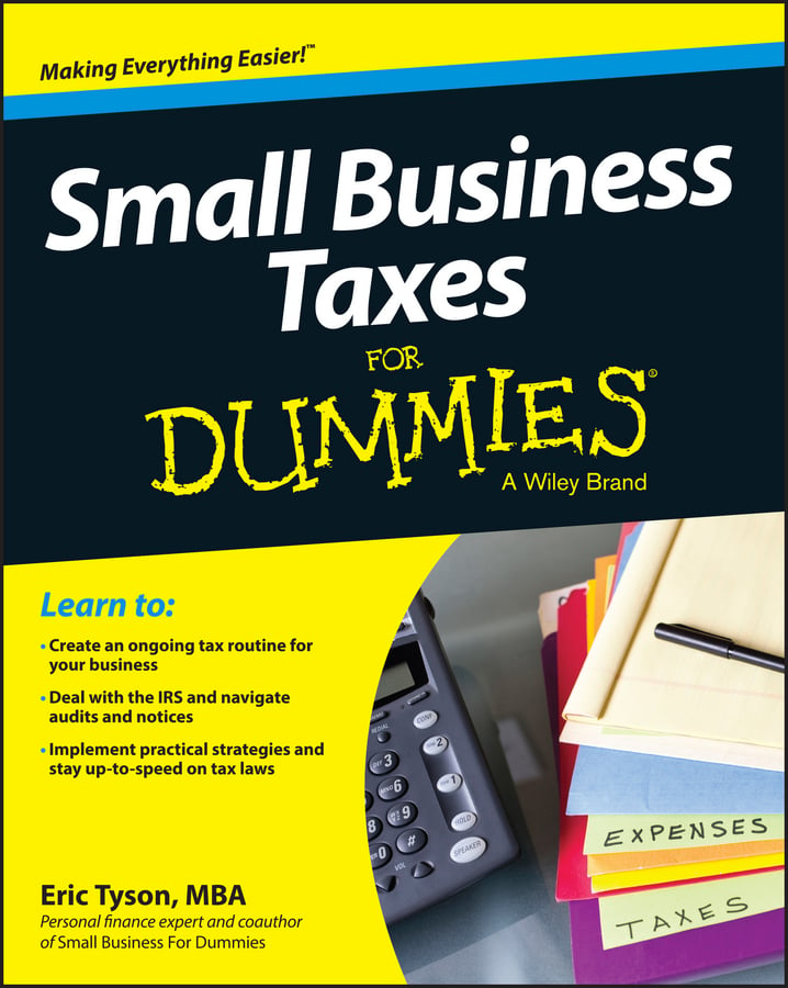 Small Business Taxes For Dummies By Eric Tyson (ebook)