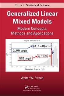 Book cover: Generalized Linear Mixed Models, by Walter W. Stroup (preview)