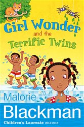 Book cover: Girl Wonder and the Terrific Twins (Book 3 of Girl Wonder) by Malorie Blackman (preview)