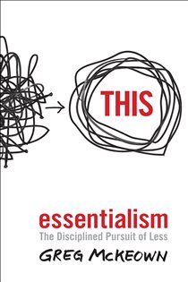 Book cover: Essentialism, by Greg McKeown (preview)