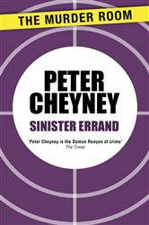 Book cover: Sinister Errand, by Peter Cheyney (preview)