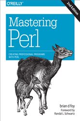 Book cover: Mastering Perl, by brian d foy (preview)
