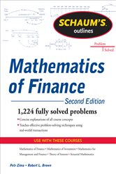 Book cover: Schaum's Outline of  Mathematics of Finance, Second Edition, by Robert Brown (preview)