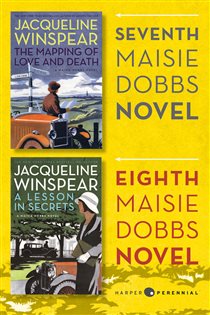 Book cover: Maisie Dobbs Bundle #3: The Mapping of Love and Death and A Lesson in Secrets, by Jacqueline Winspear (preview)