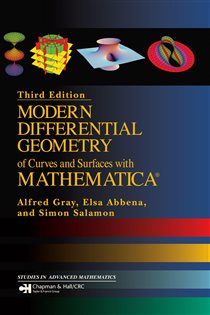 Book cover: Modern Differential Geometry of Curves and Surfaces with Mathematica, by Elsa Abbena (preview)