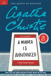 Book cover: A Murder Is Announced (Book 4 of Miss Marple Mysteries) by Agatha Christie (preview)