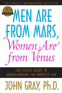 Book cover: Men Are from Mars, Women Are from Venus, by John Gray (preview)