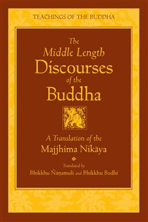 Book cover: The Middle Length Discourses of the Buddha, translated by Bhikkhu Nanamoli (preview)