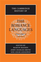 Book cover: The Cambridge History of the Romance Languages: Volume 2, Contexts, edited by Martin Maiden (preview)