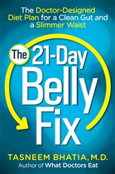 Book cover: The 21-Day Belly Fix, by Tasneem Bhatia (preview)