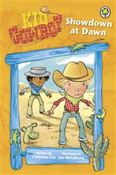 Book cover: Showdown at Dawn, illustrated by Jan Mccafferty (preview)