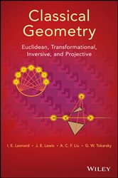 Book cover: Classical Geometry, by I. E. Leonard (preview)