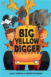 Book cover: Big Yellow Digger, illustrated by Adrian Reynolds (preview)
