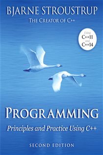 Book cover: Programming, by Bjarne Stroustrup (preview)