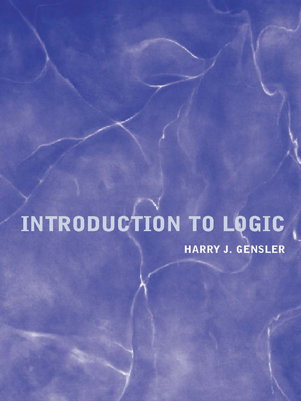 Introduction To Logic By Harry Gensler (ebook)