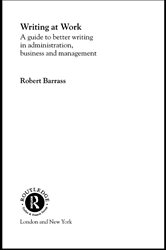 Book cover: Writing at Work, by Robert Barrass (preview)