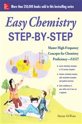 Book cover: Easy Chemistry Step-by-Step, by Marian DeWane (preview)