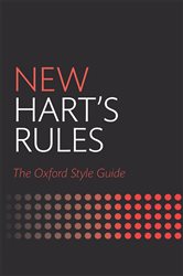 Book cover: New Hart's Rules, edited by Oxford University Press (preview)