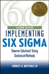 Book cover: Implementing Six Sigma, by Forrest W. Breyfogle (preview)