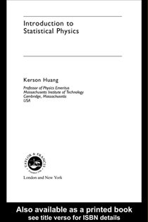 Book cover: Introduction to Statistical Physics, by Kerson Huang (preview)