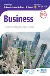 Book cover: Cambridge International AS and A Level Business, by Malcolm Surridge (preview)