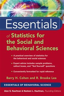 Book cover: Essentials of Statistics for the Social and Behavioral Sciences, by Barry H. Cohen (preview)