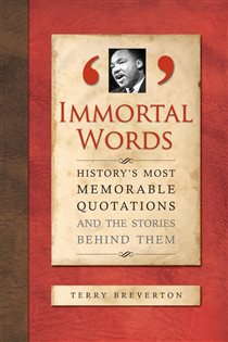 Book cover: Immortal Last Words, by Terry Breverton (preview)