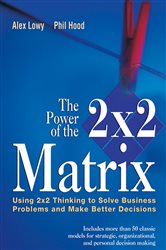 Book cover: The Power of the 2 x 2 Matrix, by Alex Lowy (preview)